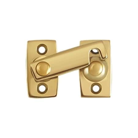 Patioplus 0.87 in. Shutter Bar - Door Latch; Lifetime Brass - Solid Brass PA947253
